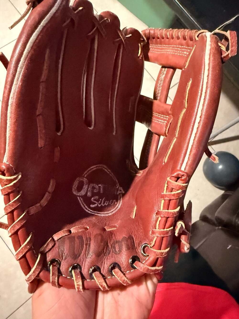 Wilson Optima Silver Leather Baseball Glove